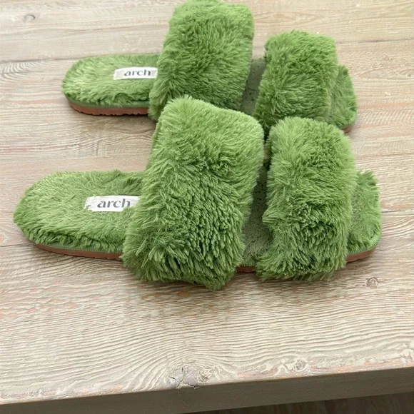 Arch Women's Green push  Edit Slipper - Kelly Green sandals sz 7.5 - Picture 5 of 5